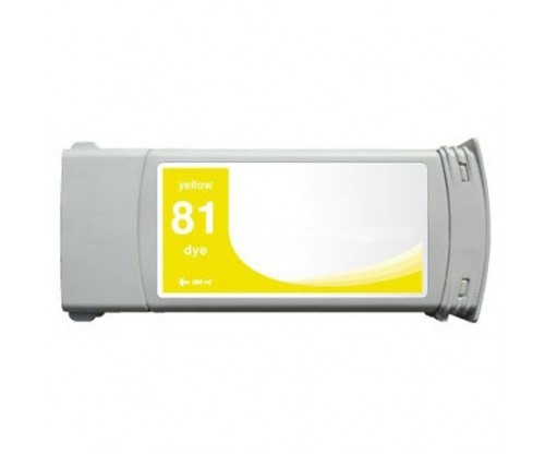 Tinteiro Compativel HP 81 Amarelo 680ml ~ 1.000 Paginas