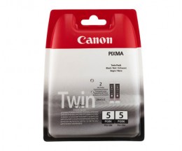 2 Tinteiros Originais, Canon PGI-5BK Preto 26ml