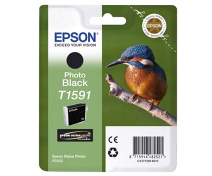 Tinteiro Original Epson T1591 Preto Foto 17ml