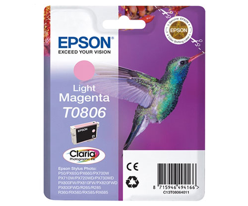 Tinteiro Original Epson T0806 Magenta Claro 7.4ml