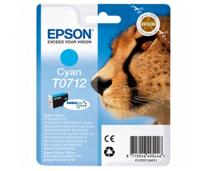 Tinteiro Original Epson T0712 Cyan 5.5ml