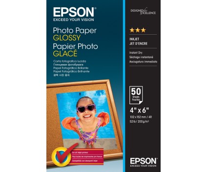 Papel Fotográfico Original Epson S042547 200 g/m² ~ 50 Páginas 102mm x 152mm