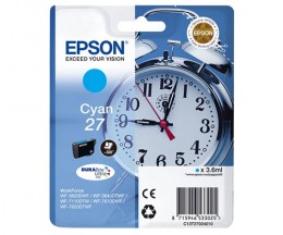 Tinteiro Original Epson T2702 / 27 Cyan 3.6ml