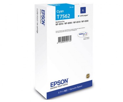 Tinteiro Original Epson T7562 Cyan 14ml ~ 1.500 Paginas