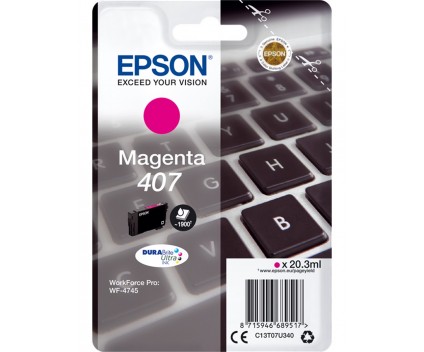 Tinteiro Original Epson T07U3 / 407 Magenta 20.3ml ~ 1.900 Páginas