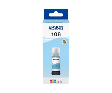 Tinteiro Original Epson T09C5 / 108 Cyan Claro 70ml ~ 2.100 Paginas