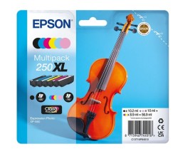 6 Tinteiros Originais, Epson T16P8 / 250XL Preto 10.2ml + Cor 8.9ml