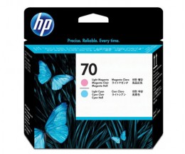 Cabeça de Impressão Original HP 70 Magenta / Azul Claro