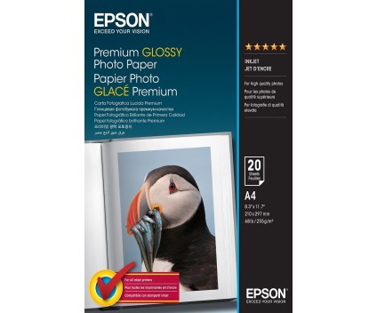 Papel Fotográfico Original Epson S041287 255 g/m² ~ 20 Páginas 210mm x 297mm