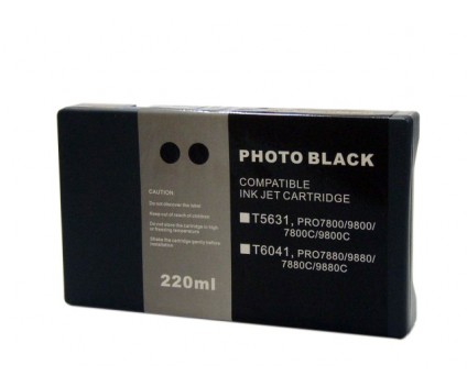 Tinteiro Compativel Epson T5631 Preto Foto 220ml