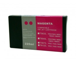 Tinteiro Compativel Epson T5633 Magenta 220ml