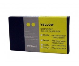 Tinteiro Compativel Epson T5634 Amarelo 220ml